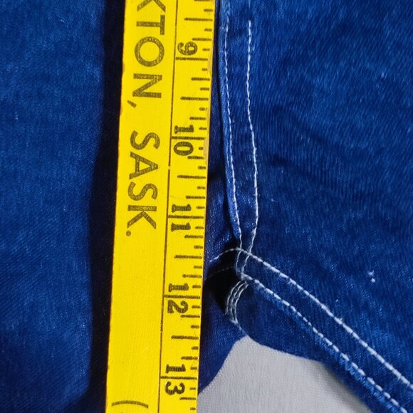 Refuge Denim carpenter jeans women's size 07 dark wash ink blue colour loose fit - Picture 11 of 12